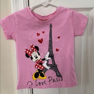 Disney Minnie Mouse I love Paris T-shirt